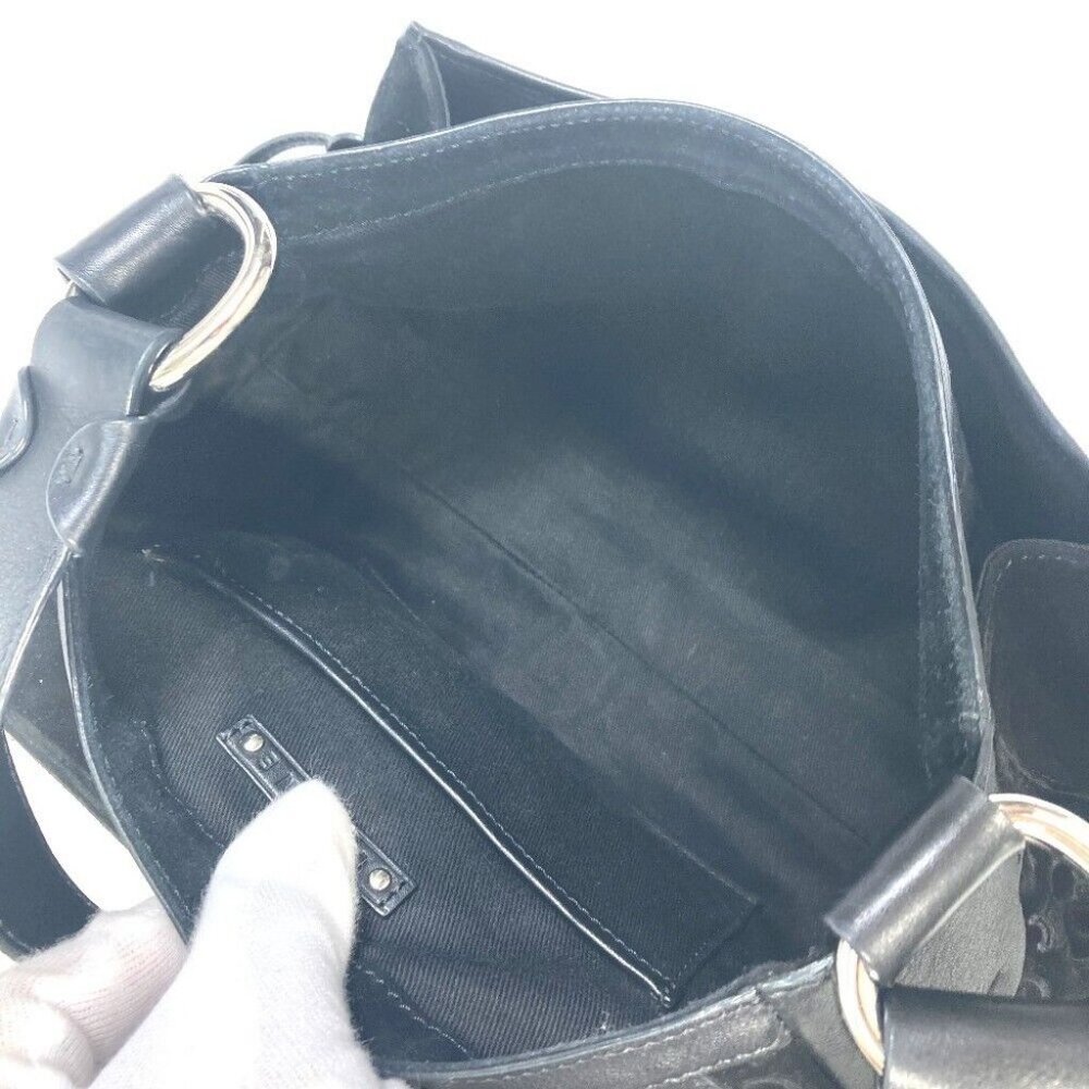 authentic CELINE CMacadam Shoulder one shoulder Hand Bag Suede / L - Picture 9 of 10